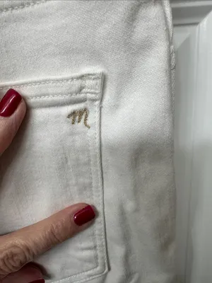 Madewell White High-Rise Skinny Jeans thumbnail 4