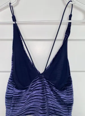 Urban Outfitters Velvet Crop Top Medium thumbnail 2