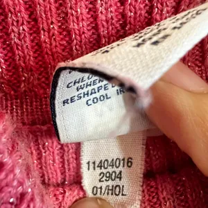 Vintage 90s Gap Pink Sweater‎ Women's Medium Turtleneck Chunky Knit Y2K 2000s thumbnail 4