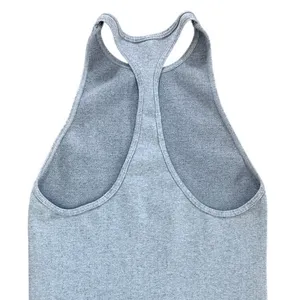 Free People Movement Ribbed Racerback Tank Top Stretch Size XS/S Gray Activewear thumbnail 5