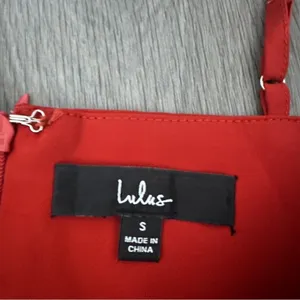 Lulus Reinette‎ Rust Red Sleeveless Pleated Overlapped Midi Dress Size S thumbnail 8