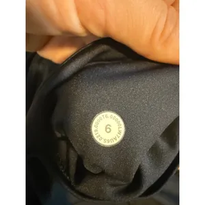 Lululemon Fast and Free High-Rise Short 6 Nulux Black Running Shorts Size 6 thumbnail 3