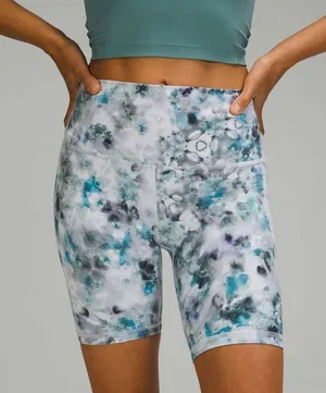 Lululemon Align High-Rise Biker Short 8” Kaleidofloral Multi Nulu Size 2 thumbnail 1