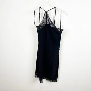 NWT Free People Black Lace Bodycon Dress‎ Women's Size M Going Out Party thumbnail 3