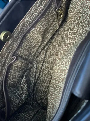 Stone Mountain Two-Tone Brown Tote Shoulder Travel Bag thumbnail 9