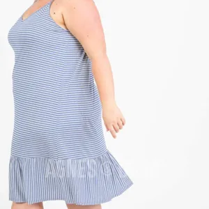 Agnes & Dora Stripe Slip Dress thumbnail 5