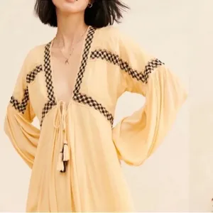 Raga Yellow LongSleeve Oversized Maxi Dress(Size Small) thumbnail 9