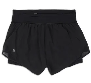 Lululemon Hotty Hot HR Naked Shorts Black 2.5” Size 12 thumbnail 1