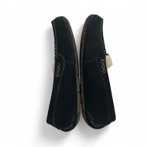 UGG Ansley Black Suede Sheepskin Warm Moccasins Slippers Shoes Size US 8 Women thumbnail 7