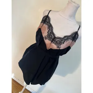 Savage X Fenty Black Lace Trim Teddy Romper Lingerie X-1X NWT thumbnail 3