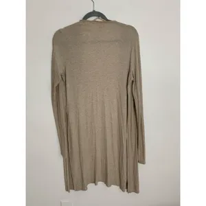 Joah‎ Brown Tan Light weight mid length cardigan size m/l thumbnail 3