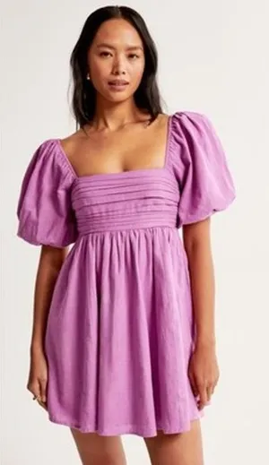 Abercrombie & Fitch Emerson Linen Blend Dress Women Size Small Petite thumbnail 1