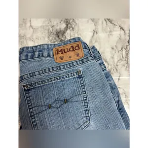Mudd Y2K Vintage 90s Women’s Light Wash denim Blue BootCut Jeans size 3 cotton thumbnail 2