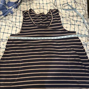 We The Free Navy and Gray Striped Tank Top thumbnail 6