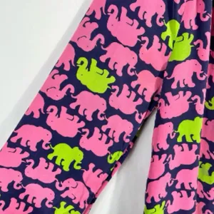 Lilly Pulitzer Pink and Navy Elephant Top thumbnail 2