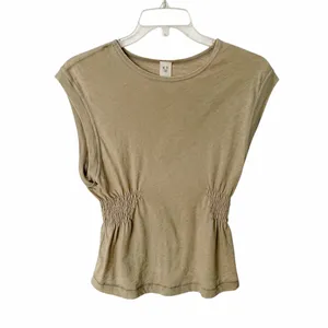 We The May Smocked Sides Olive Tank Size Medium thumbnail 4