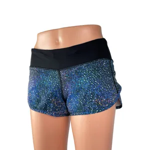 Lululemon Speed Strive Multi Black Yoga Gym Athletic Activewear Running Shorts 2 thumbnail 2