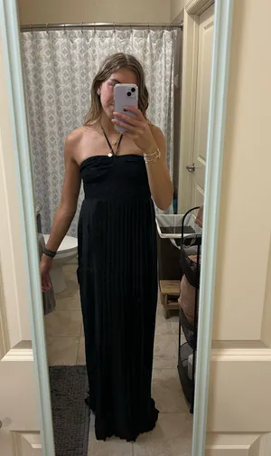Lulus Dress Maxi Black thumbnail 5