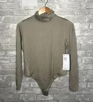 Lululemon Nulu Turtleneck Bodysuit Long Sleeve Thong Cut NWT Size XL (RVSN) thumbnail 1