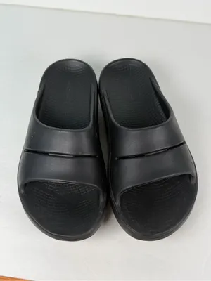 OOFOS OOahh Sport Slide Sandals Women’s 7 Men’s 5 Black Recovery Comfort EU 38 thumbnail 5