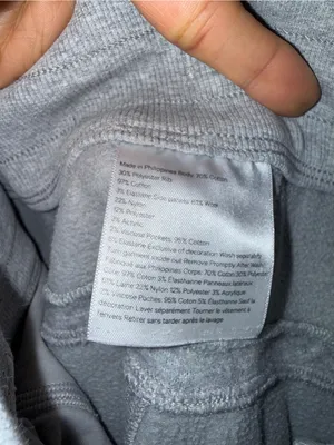 Lululemon scuba Sherpa Light Gray Joggers Pant Sz: 4 thumbnail 11