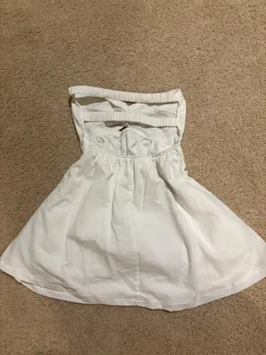 White Strapless Mini Dress thumbnail 2