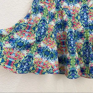 Do&Be Watercolor Printed Cut Out Strapless Dress S thumbnail 11