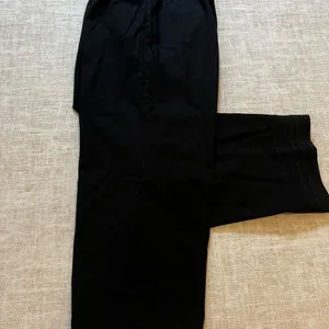 Oleg Cassini black linen capri pant size L thumbnail 3