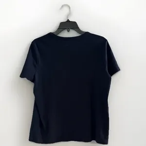 Pendleton Top Womens Medium Tee Shirt Black Cotton Short Sleeve‎ Pullover Boxy thumbnail 2