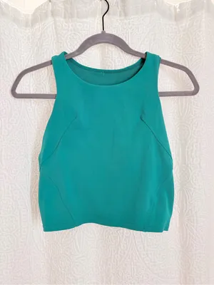 lululemon athletica Teal Crop Tank thumbnail 2