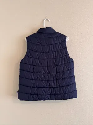 GAP Quilted Packable Vest - Navy Blue thumbnail 3