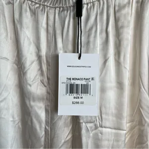 Solid & Striped NWT Women’s Monaco Satin Pant Brule Pants Size Medium‎ thumbnail 5