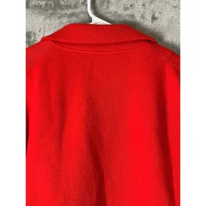 J.Crew Sophie Open Front Sweater Blazer Red Coatigan Quiet Luxury Medium thumbnail 4
