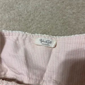 Brandy Melville Pink Stripe Babydoll Top thumbnail 3