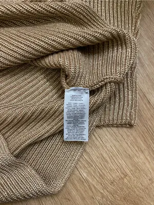 Ralph Lauren Tan Ribbed Boatneck Sweater thumbnail 5