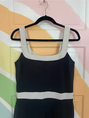 Abercrombie & Fitch Mini Skort Dress Black & White Tennis Athletic Golf Sz LT 🧡🎀 thumbnail 5