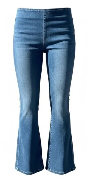 Free People Pull-On Flare Jeans Blue Size 27 Stretch Denim Mid Rise Y2K Boho thumbnail 1