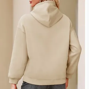 Cupshe‎ Tan Pocket Drawstring Pullover Hoodie Size L thumbnail 2