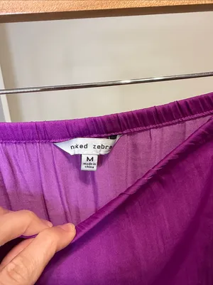 Naked Zebra Fuschia Strapless Mini Dress - Size Medium thumbnail 2