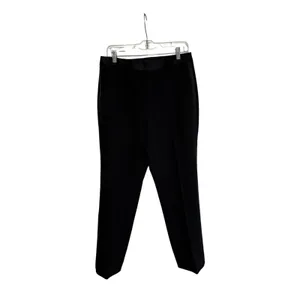 Zara Women's Black Tuxedo Dress Pants Satin Waistband Size L thumbnail 2