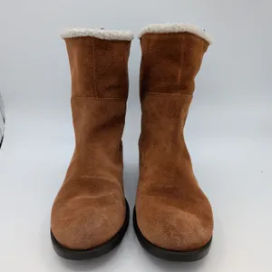 Cole‎ Haan Quiana Waterproof Suede Boots Brown Faux Shearling Lined Womens 8.5B thumbnail 3