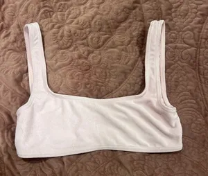 Everyday Light Pink Scoop Bralette - Soft Support Tank Style thumbnail 1