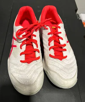 Asics White and Red Athletic Shoes thumbnail 1