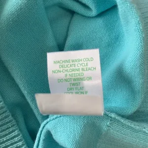 Lilly Pulitzer Blue Green Teal Pullover Sweater Large Long Sleeve Beautiful HTF thumbnail 5