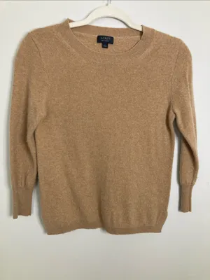 J. Crew Camel Crewneck Sweater thumbnail 1