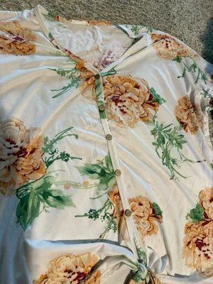 Cute floral top White Size XXL thumbnail 2