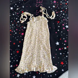 Free People Yellow Floral Mini Dress thumbnail 5