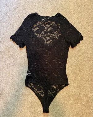 Princess Polly Giallo Cutout Lace Black Bodysuit thumbnail 5