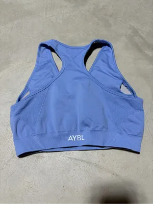 AYBL Blue Racerback Sports Bra small thumbnail 6