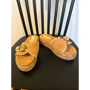 C&C California Barista platform stitched sandal size 6 thumbnail 10